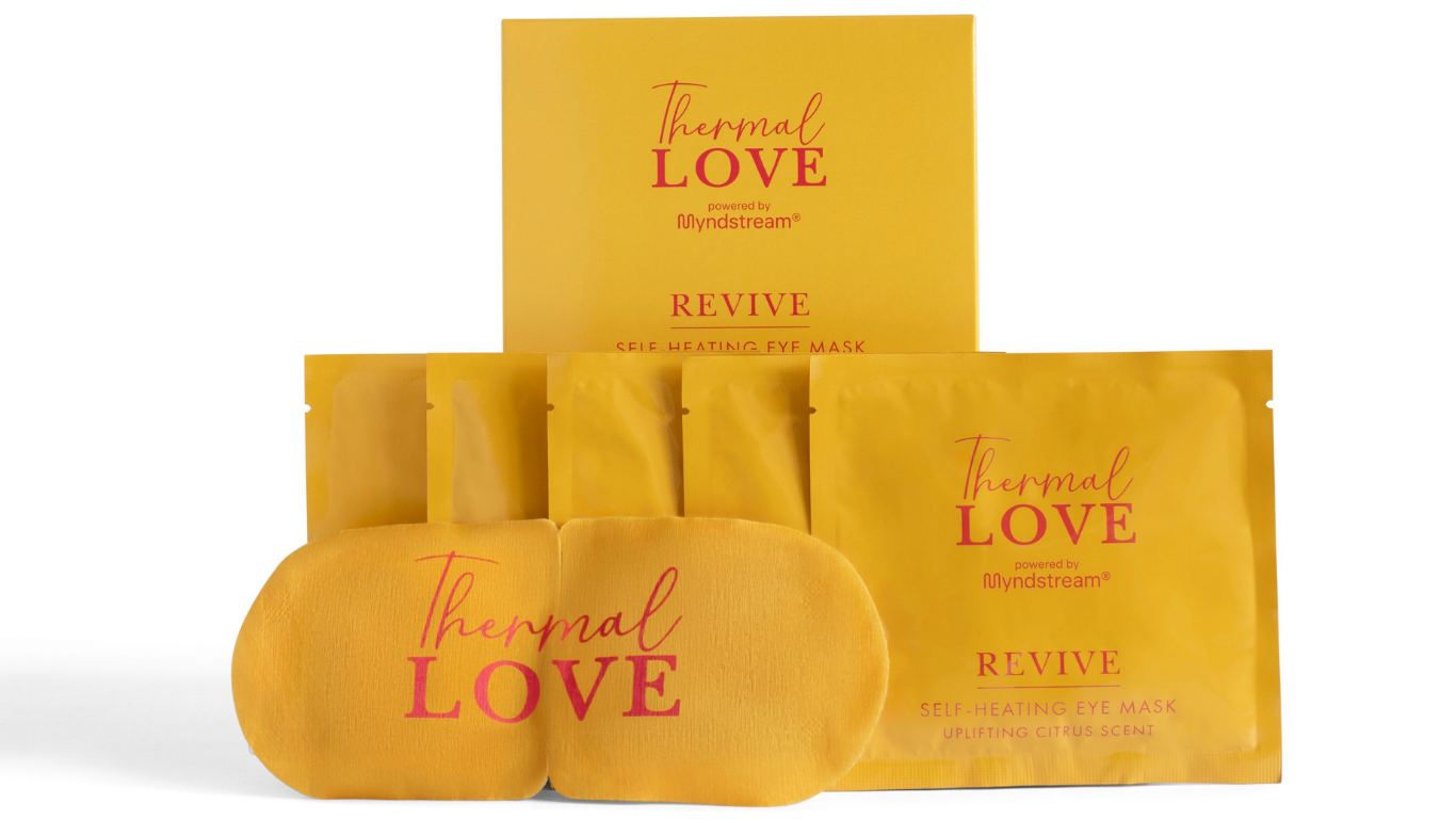 Thermal Love Revive Self Heating Eye Mask + Heart Stone - Gift Box - Sensory Retreats
