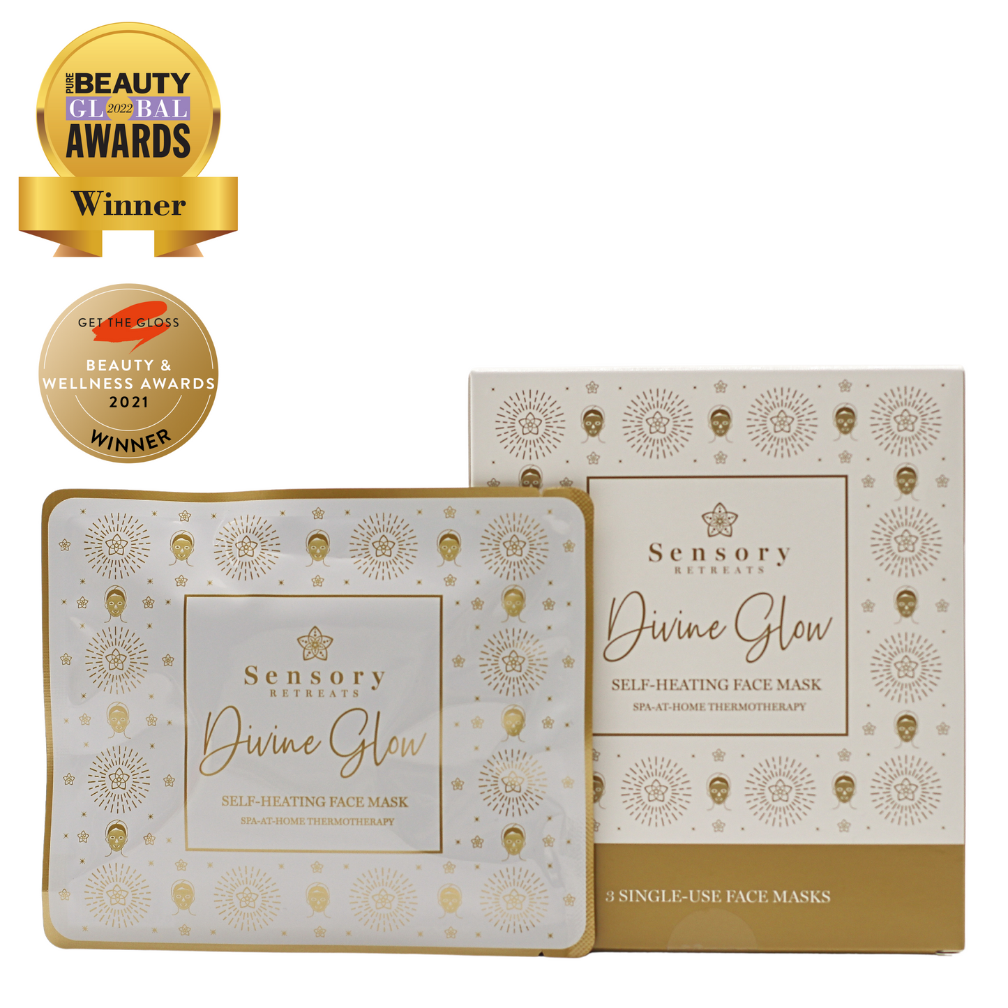 Divine Glow Self-Heating Face Mask - Sensory Retreats