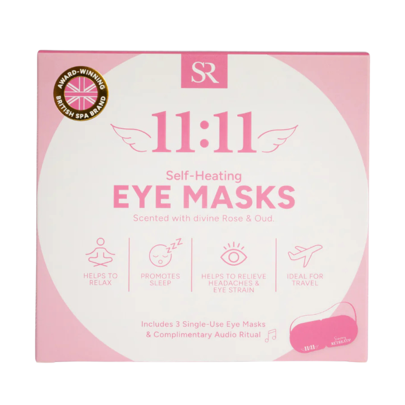 11:11 Self-Heating Eye Masks (Rose & Oud Scented)