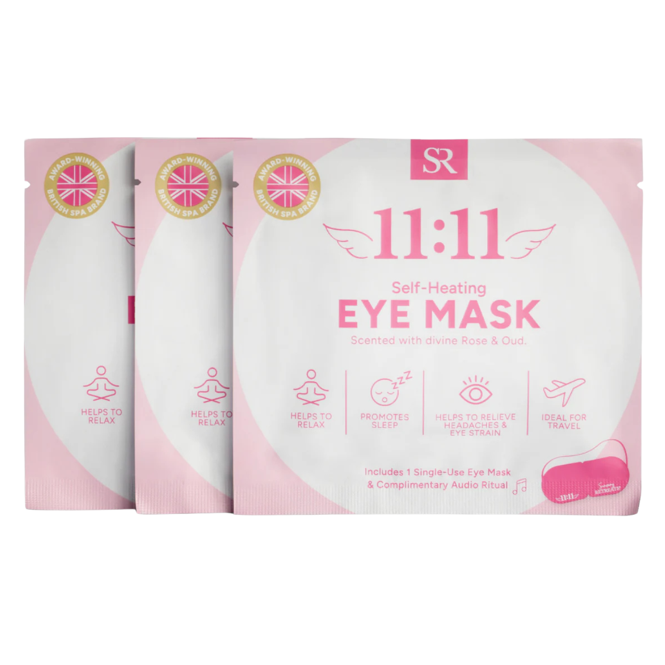 11:11 Self-Heating Eye Masks (Rose & Oud Scented)