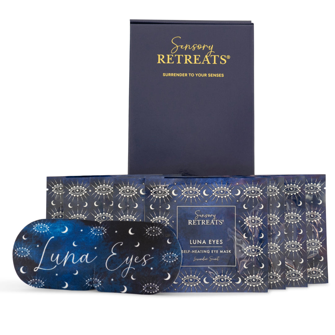 Luna Eyes Self-Heating Eye Masks (Lavender Scented) Postal Box - Sensory Retreats