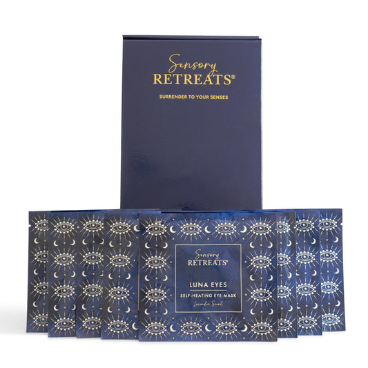 Luna Eyes Self-Heating Eye Masks (Lavender Scented) Postal Box