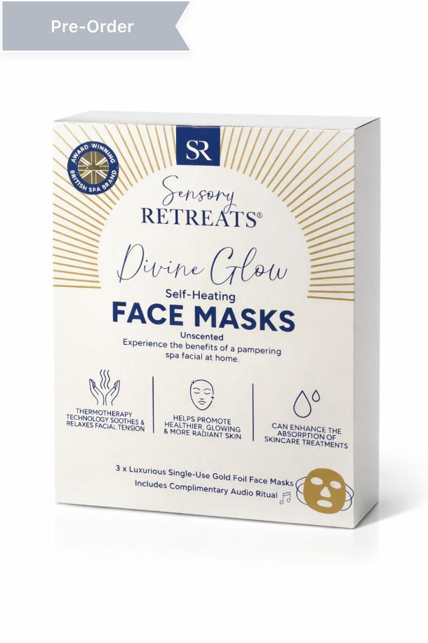 Divine Glow Self-Heating Face Mask - Sensory Retreats