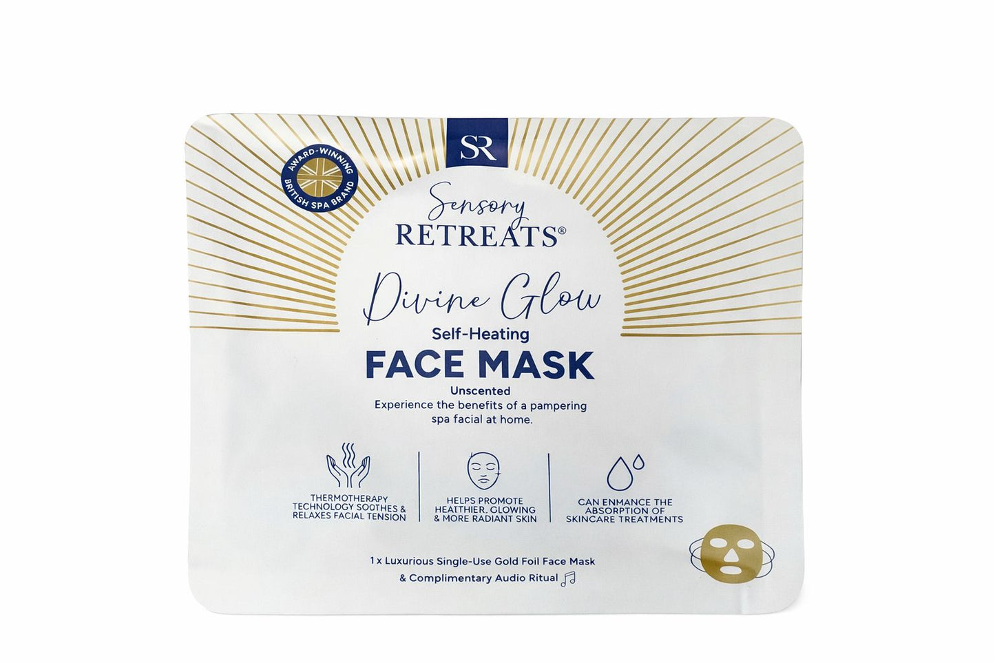 Divine Glow Self-Heating Face Mask - Sensory Retreats
