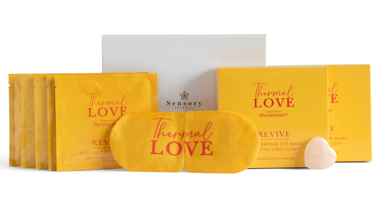 Thermal Love Twin Pack with Rose Quartz Heart Stone - Sensory Retreats